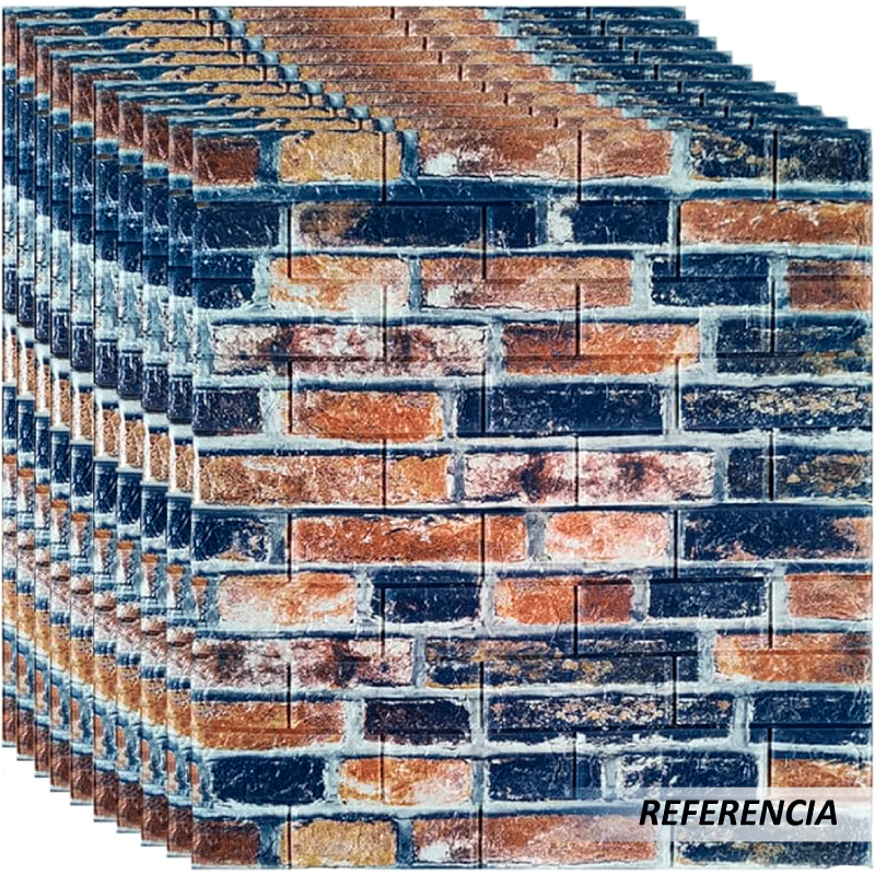 Papel tapiz azul ladrillo - Imagen 4