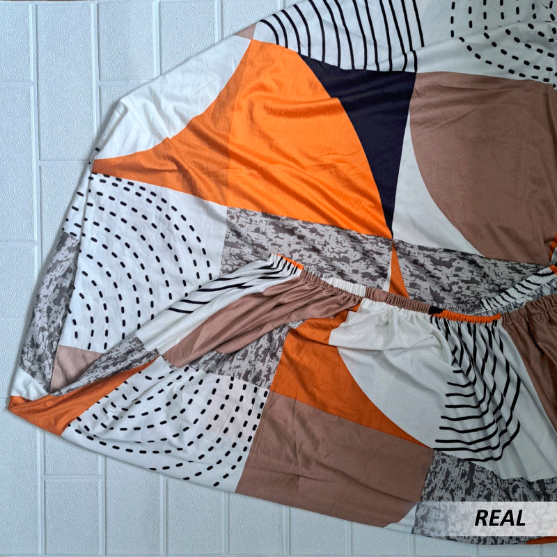 Forro elástico de sofá con diseño - Imagen 3