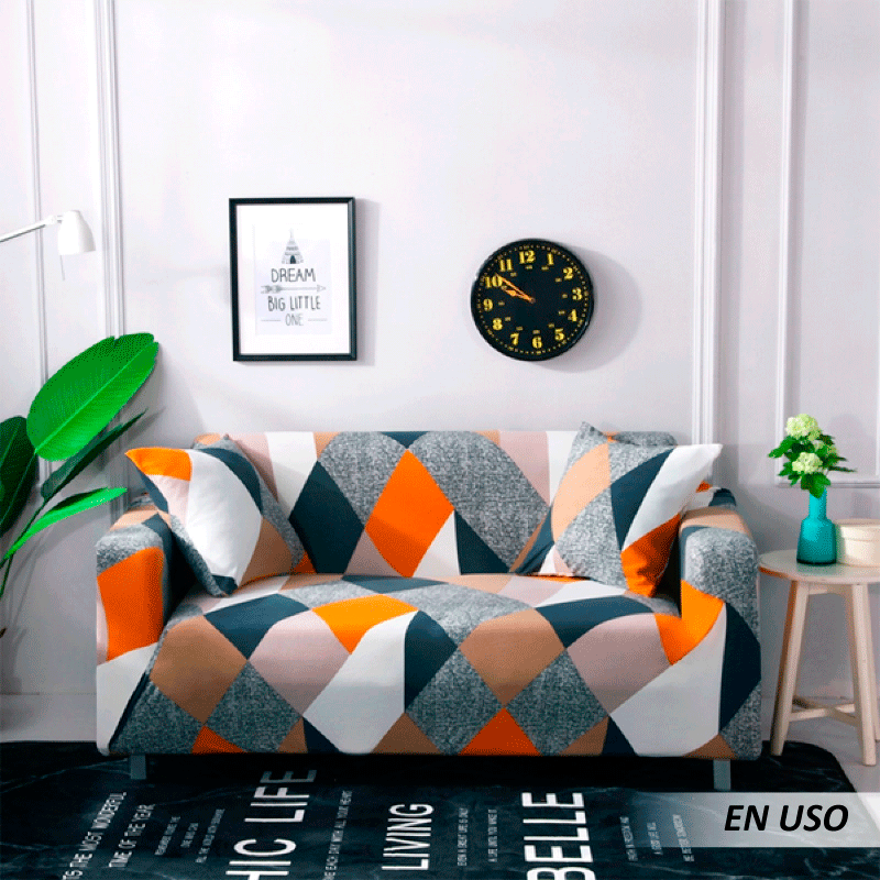 Forro elástico de sofá con diseño - Imagen 5